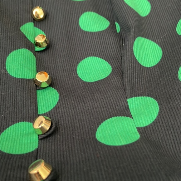 DAVID HAYES Lovely Vintage polka dot  green/ blue color, Womens DRESS size 10” - Picture 11 of 16